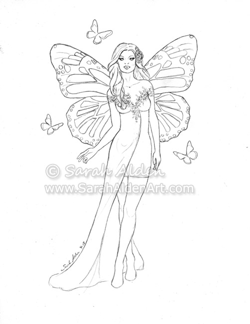 Monarch Fairy Queen by Sarah Alden